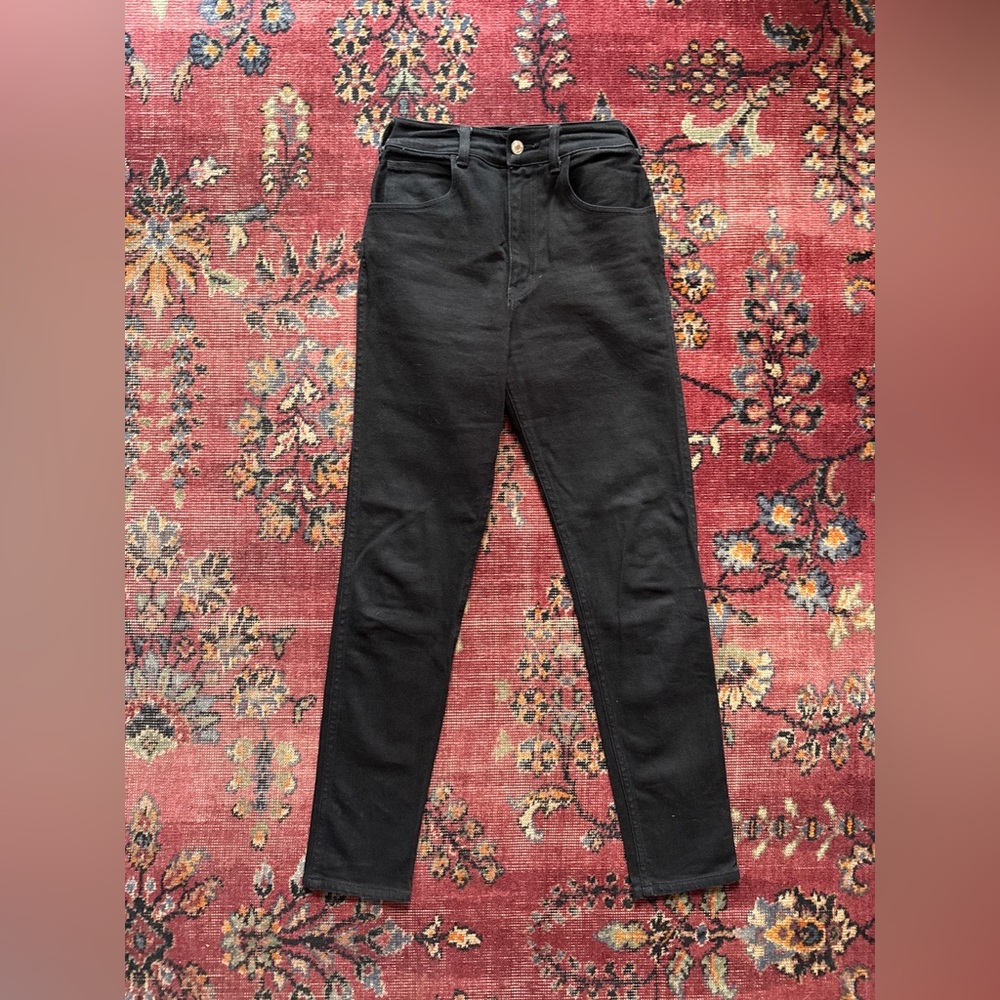 Bad Girl Denim by Micheline Pitt black denim jeans